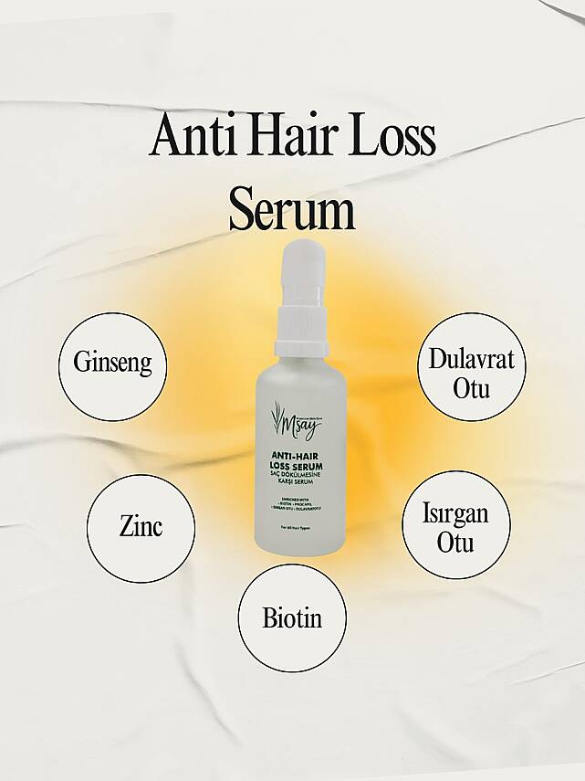 Msay Premium Skin Care Anti Hair Loss Serum, Dökülme Karşıtı Serum - 3