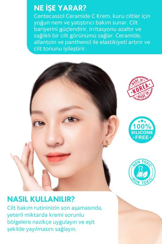 Nemlendirici, Bariyer Onarıcı, Yatıştırıcı, Elastikiyet Arttırıcı Seramid Içeren Ceramide Krem - 4