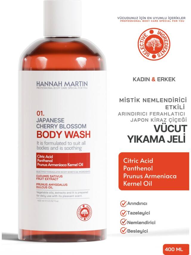 Nemlendirici Ve Besleyici Mistik Kokulu Japon Kiraz Çiçeği Duş Jeli Vücüt Temizleme - 1