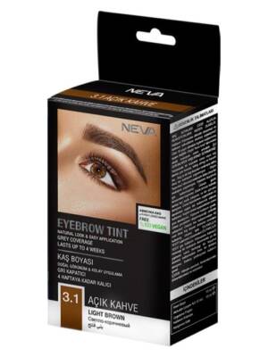 Neva Eyebrow Tint Vegan Kaş Boyası Seti 3.1 Açık Kahve - Neva