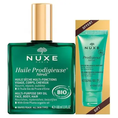 Nuxe Huile Prodigieuse Neroli SET Shower Gel 30 ml HEDİYE