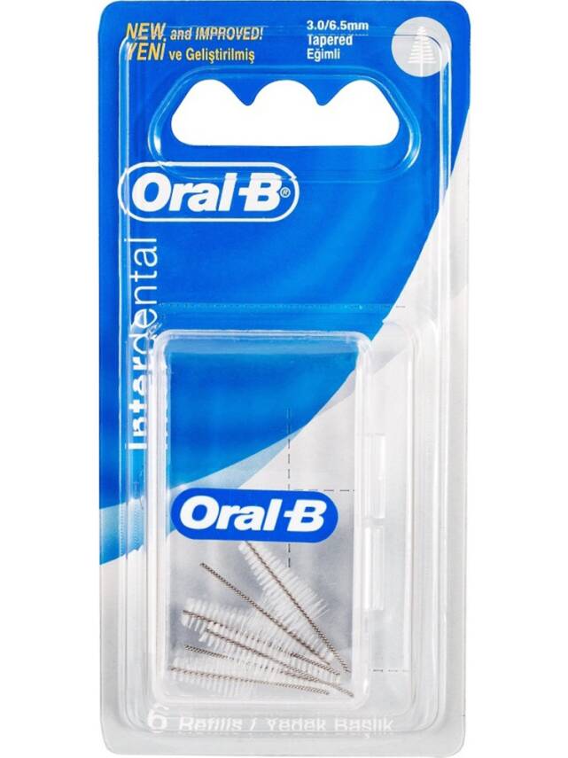 Oral-B Arayüz Diş Fırçası Yedek Başlık 6'lı Beyaz - 1