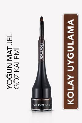 Özel Fırça Başlıklı Yoğun Pigmentli Mat Jel Eyeline -gel Eyeliner-02 Oceanblue-8690604591886 - 20