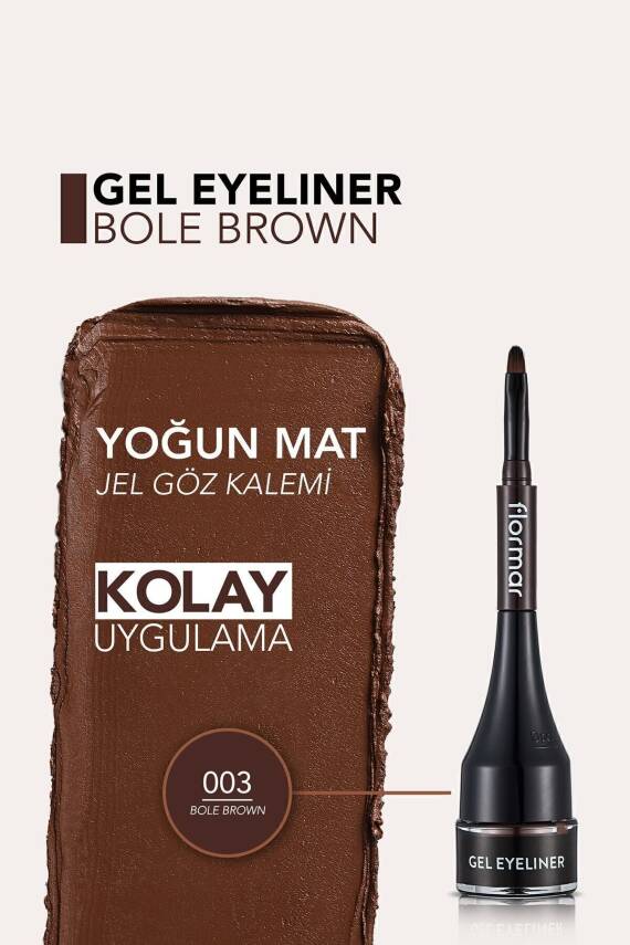 Özel Fırça Başlıklı Yoğun Pigmentli Mat Jel Eyeline -gel Eyeliner-02 Oceanblue-8690604591886 - 16