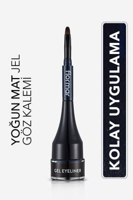 Özel Fırça Başlıklı Yoğun Pigmentli Mat Jel Eyeline -gel Eyeliner-02 Oceanblue-8690604591886 - 15