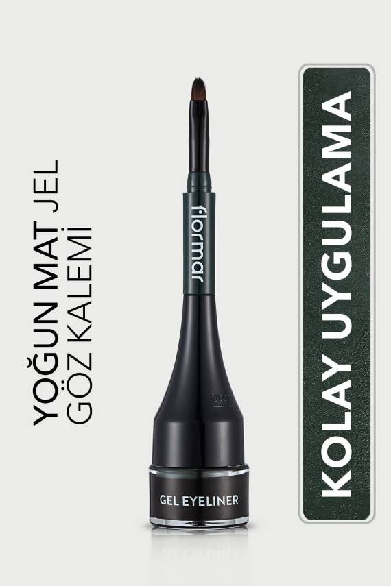 Özel Fırça Başlıklı Yoğun Pigmentli Mat Jel Eyeline -gel Eyeliner-02 Oceanblue-8690604591886 - 1