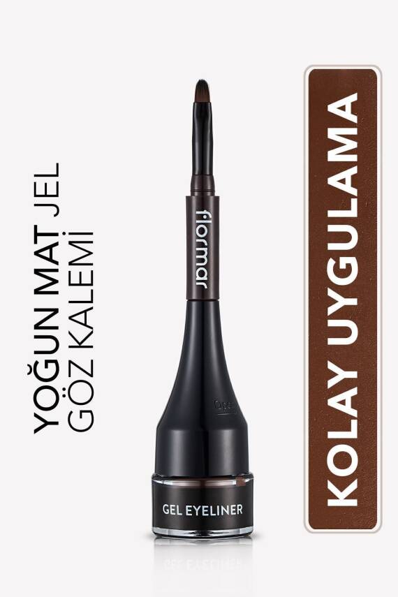 Özel Fırça Başlıklı Yoğun Pigmentli Mat Jel Eyeline -gel Eyeliner-02 Oceanblue-8690604591886 - 6