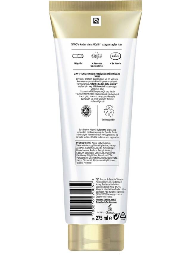 Pantene Pro-V Mıracles Uzun ve Güçlü Saç Bakım Kremi 275ml - 6