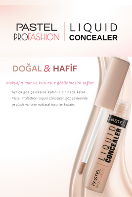 Pastel Liquid Concealer - Likit Hata Örtücü 101 Porcelain 7 ml - 3