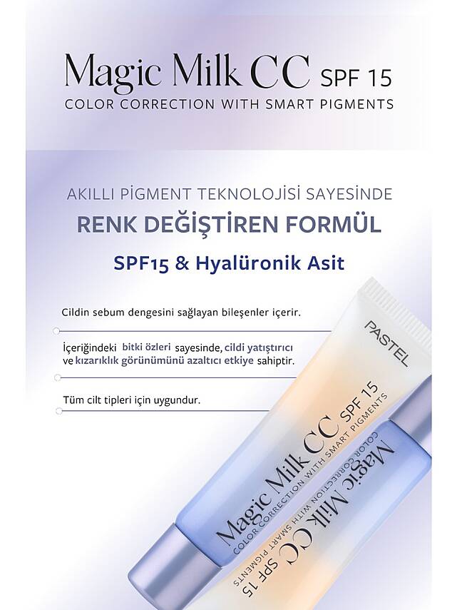PASTEL MAGIC MILK SPF15 CC WITH SMART PIGMENTS 50 - LIGHT MEDIUM - 2