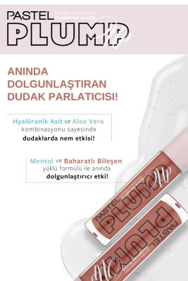 Pastel Plump Up 205 Just Natural Extra Hydrating Plumping Gloss - Dolgunlaştıran Dudak Parlatıcısı - 4