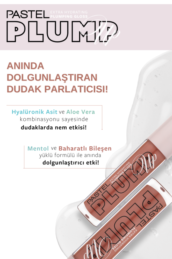 Pastel Plump Up 205 Just Natural Extra Hydrating Plumping Gloss - Dolgunlaştıran Dudak Parlatıcısı - 4