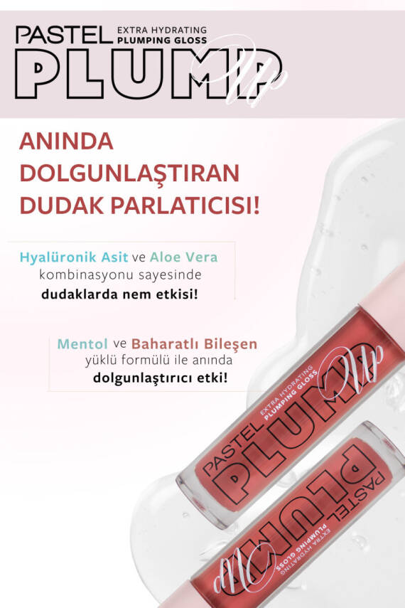 Pastel Plump Up 210 Peach Coral Extra Hydrating Plumping Gloss - Dolgunlaştıran Dudak Parlatıcısı - 4
