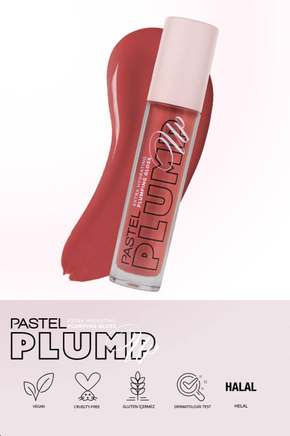 Pastel Plump Up 210 Peach Coral Extra Hydrating Plumping Gloss - Dolgunlaştıran Dudak Parlatıcısı - 5