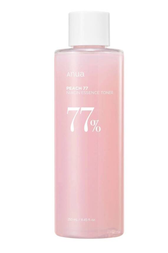 Peach 77% Niacin Essence Toner (KORENDY) Ölü Deri Giderici Leke Karşıtı Şeftali Özlü Tonik 250ml - 1