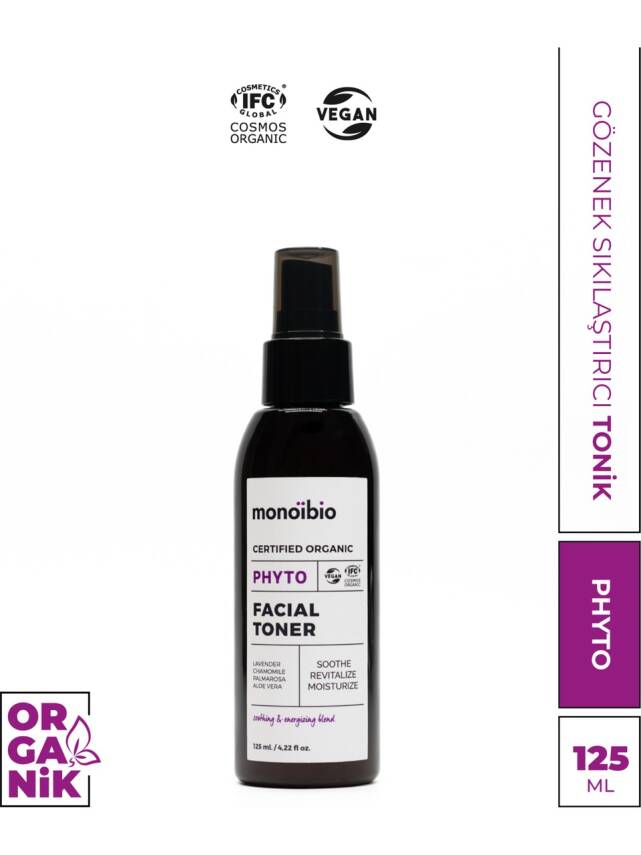 Phyto Gözenek Sıkılaştırıcı Organik Yüz Bakım Toniği - Ph Dengeleyici Canlandırıcı Tonik 125 ml - 1