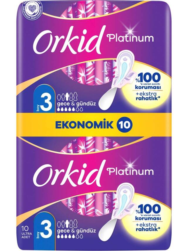 Platinum Gece & Gündüz (BOY 3) 10 Adet Hijyenik Ped - 2