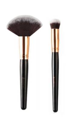 Profesyonel Yelpaze Allık Ve Oval Yapılı Kapatıcı Çok Amaçlı Fırça Seti - AcarlarTicaret