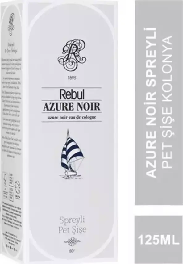 Rebul Azure Noir EDC 125 ml Spreyli Pet Şişe - 1