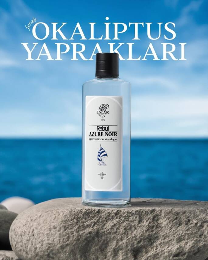 Rebul Azure Noir EDC Kolonya 250 ml Cam Şişe - 2