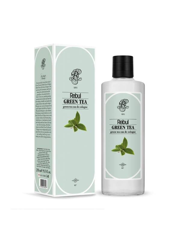 Rebul Green tea Kolonya Cam Şişe 250 ml - 1