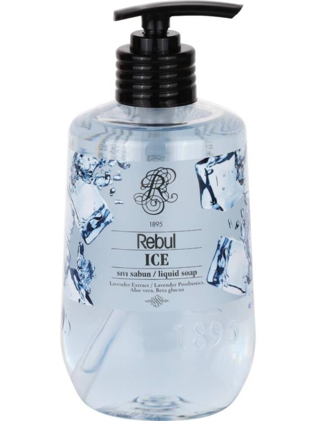 Rebul Ice Buz Sıvı Sabun 500 ml Fresh Koku ve Aloe Vera ile Cilt Bakımı - 1