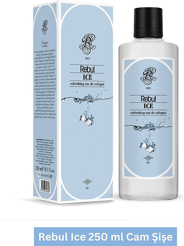 Rebul Ice Kolonya Cam Şişe 250 ml - 1