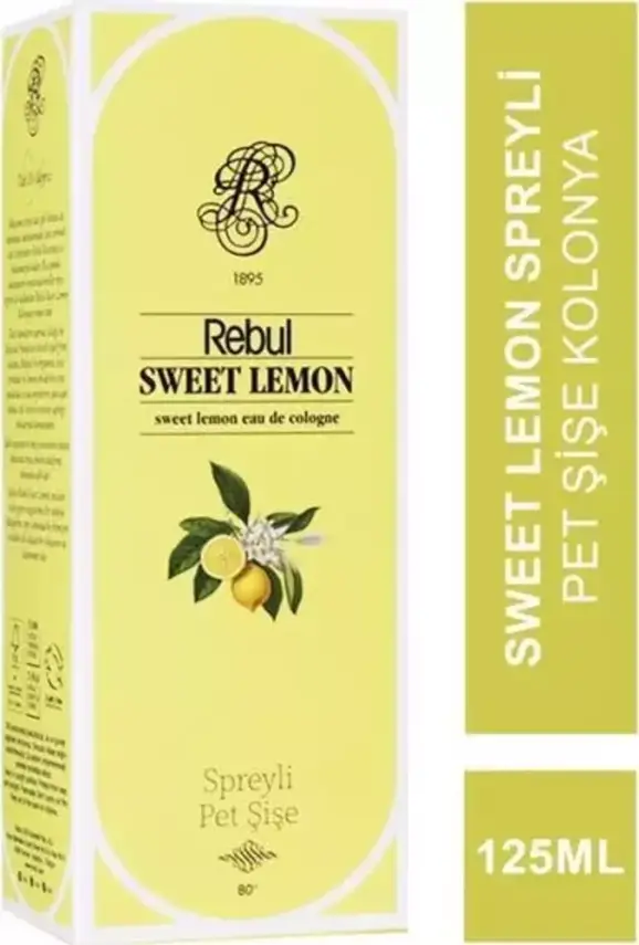 Rebul Sweet Lemon EDC 125 ml Spreyli Pet Şişe - 1