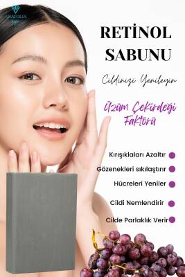 Retinage Kırışıklık Karşıtı, Onarıcı Ceramide A Vitamini Yaşlanma Karşıtı Üzüm Retinol Sabunu - 1