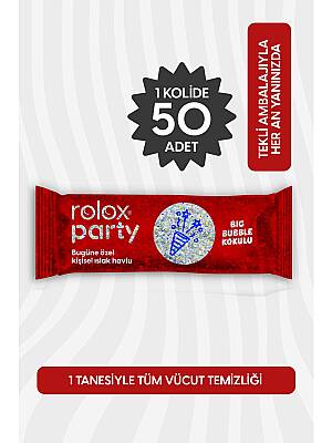 Rolox Party - 50 Paket - Özel Günler ve Partiler Için Kişisel Islak Havlu - 2