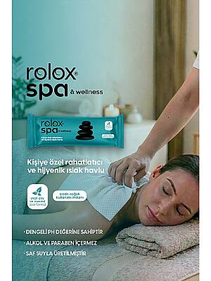 Rolox Spa - 50 Paket - Rahatlatıcı ve Hijyenik Islak Havlu