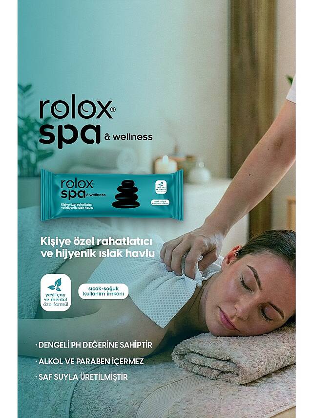 Rolox Spa - 50 Paket - Rahatlatıcı ve Hijyenik Islak Havlu - 1