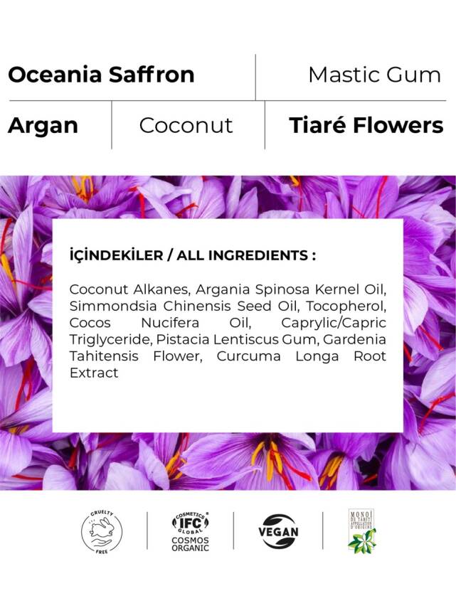Saffron Güçlendirici Organik Kaş ve Kirpik Serumu - Kaş Dolgunlaştırıcı Kirpik Uzatıcı Bakım Yağı - 3