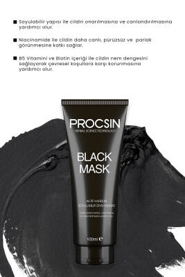 Siyah Nokta Giderici Aktif Kömürlü Siyah Maske 100ML - 2