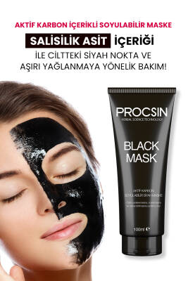 Siyah Nokta Giderici Aktif Kömürlü Siyah Maske 100ML - 3