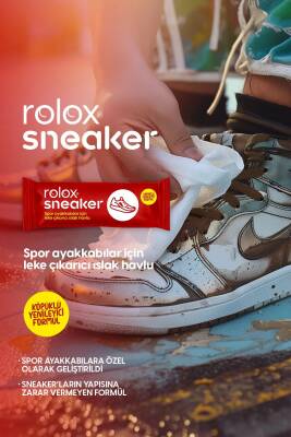 Sneaker - 10 Paket - Spor Ayakkabılar Için Leke Çıkarıcı Islak Havlu - Rolox