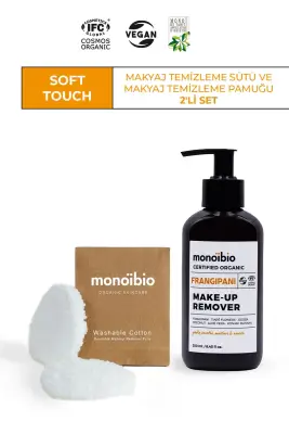 Soft Touch Makyaj Temizleme Seti - Makyaj Temizleme Sütü Ve Makyaj Temizleme Pamuğu 2li Set