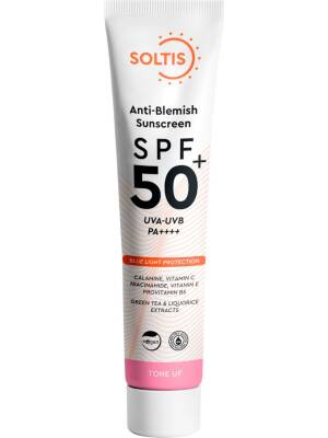 Soltis Leke Karşıtı ve Ton Eşitleyici Pembe Güneş Koruyucu Krem SPF50+ Pa++++, 50 ml - 1