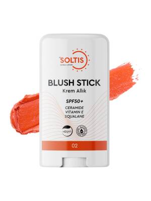 Soltis Nemlendirici Stick Allık SPF50+ Şeftali Tonu 02, 15 gr - 1