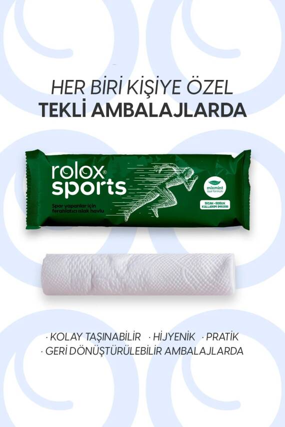 Sports - 25 Paket – Spor Yapanlar Için Ferahlatıcı Islak Havlu - 3