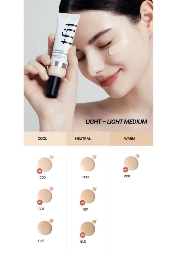 TFIT Serum Fondöten Radiance Fit Serum Fondöten Günlük Nem İhtiyacını Karşılayan Serum Fondöten - 453