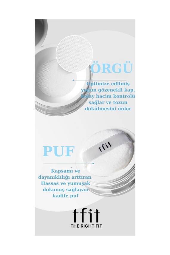 Tfıt Transparan Pudra Translucent Set Finishing Powder 02 Beige 7g - 711