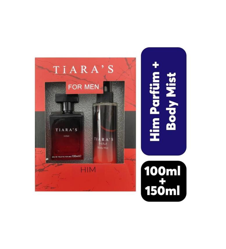  Tiaras Tiaras Him Erkek Parfüm Edt 100ml & Body Mist Edc 150ml - 1