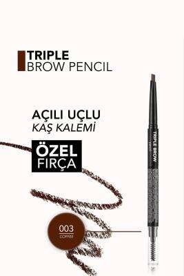 Triple Brow 3ü 1 Arada Kremsi Dokulu Kaş Makyaj Kalemi 004 GREY - 168
