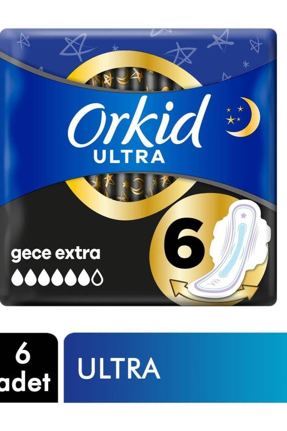 Ultra Extra Hijyenik Ped Gece Extra Tekli Paket 6 Ped 4015400753155 - 1