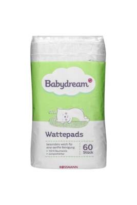 Vegan Bebek Temizleme Pamuğu 60 Adet - Baby Dream