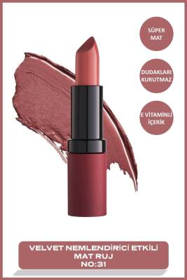 Velvet Matte Lipstick No 31 Light Rose - Mat Ruj - 279