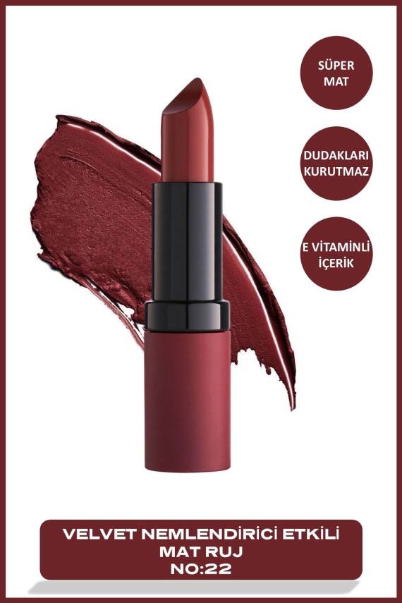 Velvet Matte Lipstick No 31 Light Rose - Mat Ruj - 831