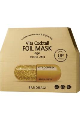 Vita Cocktail Foil Mask Age (Güçlü bariyer ve Kırışıklık karşıtı pamuk maske) - 3