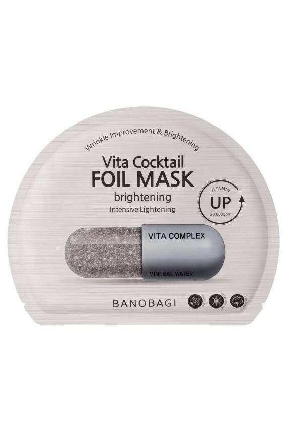 Vita Cocktail Foil Mask Brightening ( Cilt tonu eşitleyen ve aydınlacı pamuk maske) - 2